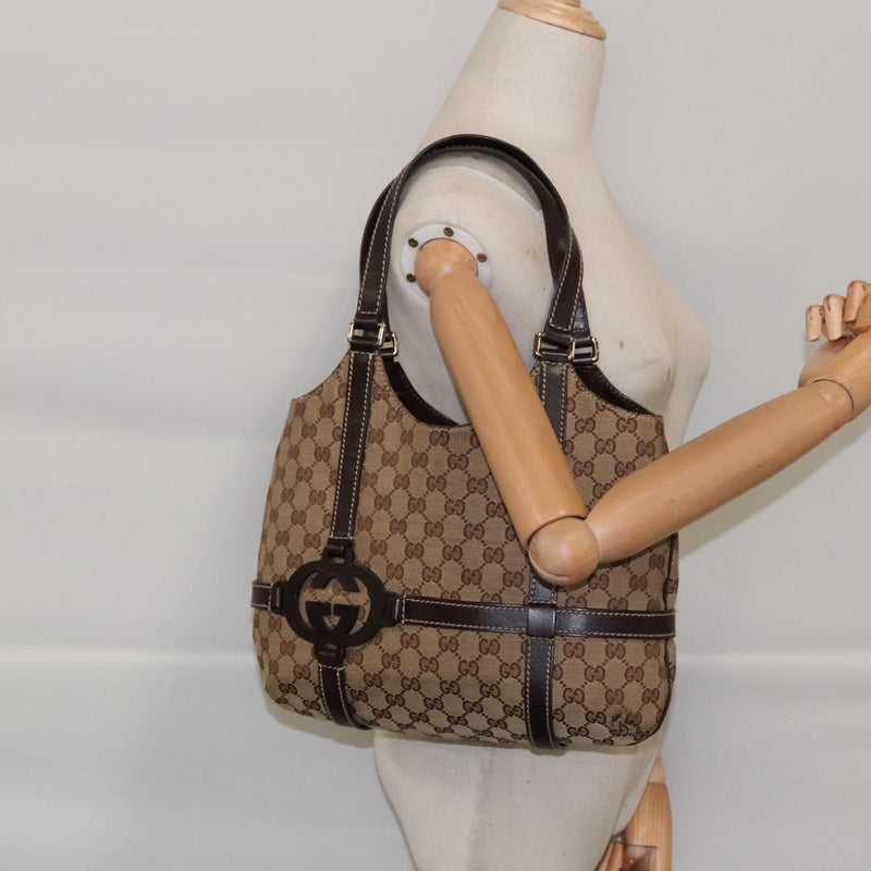 Gucci Beige Canvas Tote Bag (Pre-Owned)