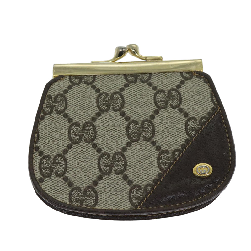 Gucci Gg Pattern Beige Canvas Wallet  (Pre-Owned)