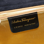 Salvatore Ferragamo Black Suede Shoulder Bag (Pre-Owned)