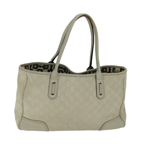 Gucci Princy Beige Leather Tote Bag (Pre-Owned)