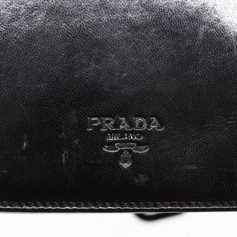 Prada Black Leather Shoulder Bag (Pre-Owned)