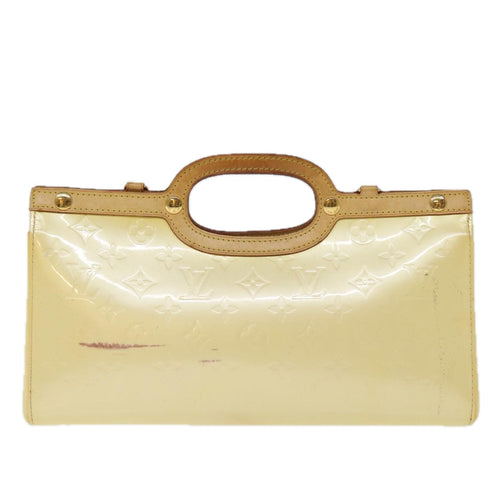 Louis Vuitton Roxbury Beige Patent Leather Handbag (Pre-Owned)