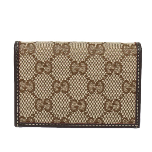 Gucci Gg Marmont Beige Canvas Wallet  (Pre-Owned)