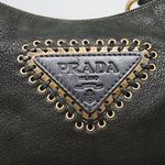 Prada Black Leather Shoulder Bag (Pre-Owned)