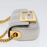 Fendi White Leather Shoulder Bag (Pre-Owned)