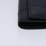 Gucci Key Case Black Leather Wallet  (Pre-Owned)