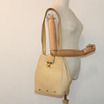 Salvatore Ferragamo Beige Leather Shoulder Bag (Pre-Owned)