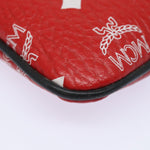 MCM Visetos Red Canvas Clutch Bag (Pre-Owned)