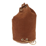 Hermès Polochon Mimil Brown Canvas Backpack Bag (Pre-Owned)