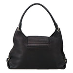 Salvatore Ferragamo Fanisa Black Leather Shoulder Bag (Pre-Owned)