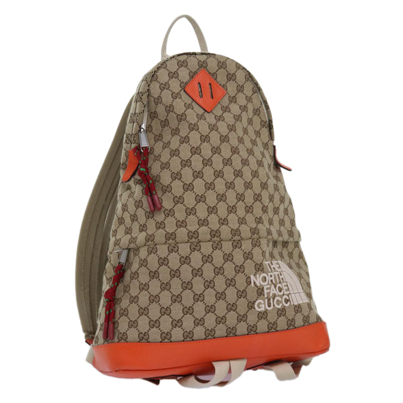 Gucci The North Face X Beige Canvas Backpack Bag (Pre-Owned)