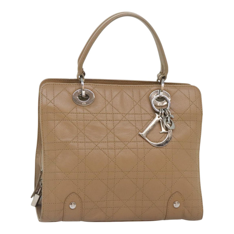 Dior D-Joy Beige Leather Handbag (Pre-Owned)