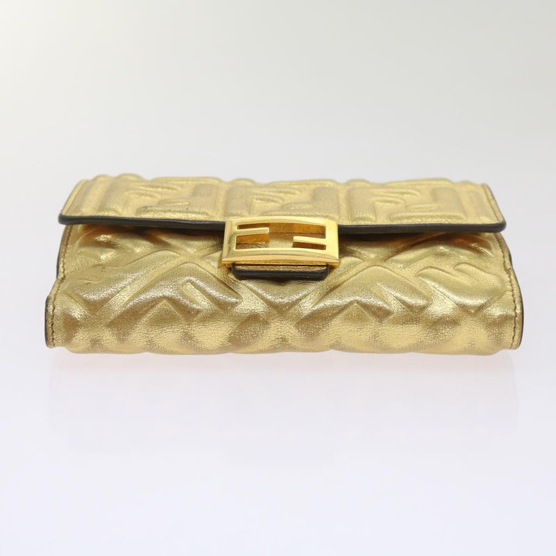 Fendi Zucca Gold Canvas Wallet  (Pre-Owned)