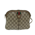 Gucci Gg Canvas Beige Canvas Shoulder Bag (Pre-Owned)