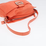 Fendi Mamma Baguette Orange Canvas Shoulder Bag (Pre-Owned)