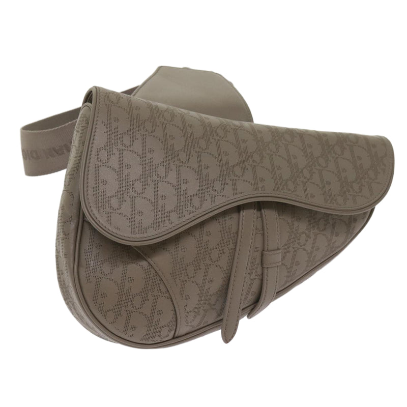 Dior Saddle Beige Canvas Shoulder Bag (Pre-Owned)