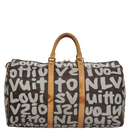 Louis Vuitton Keepall 50 Brown Canvas Travel Bag (Pre-Owned)