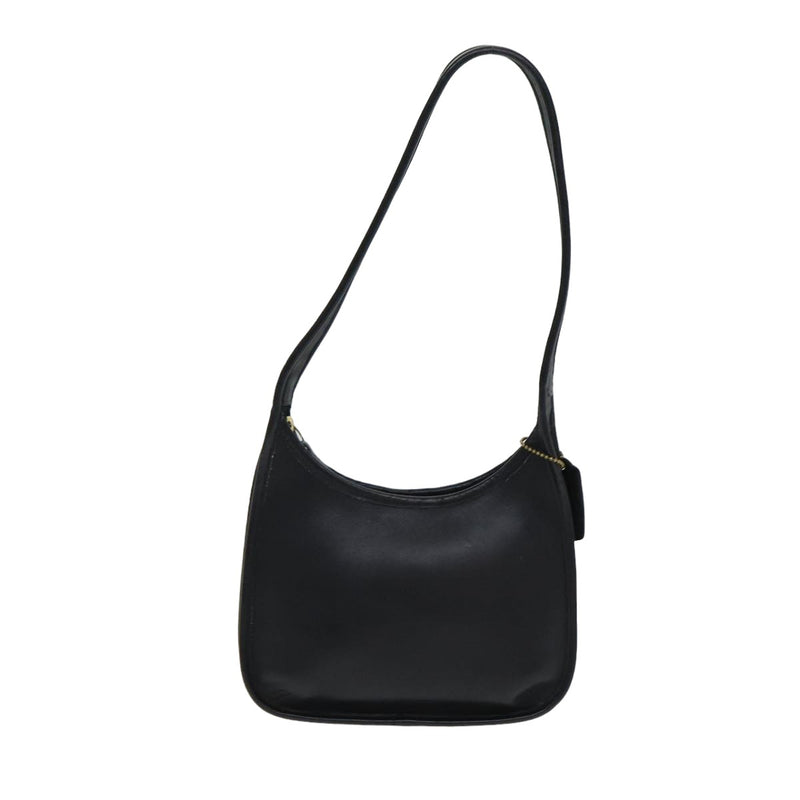 Coach Black Leather Shoulder Bag (Pre-Owned)