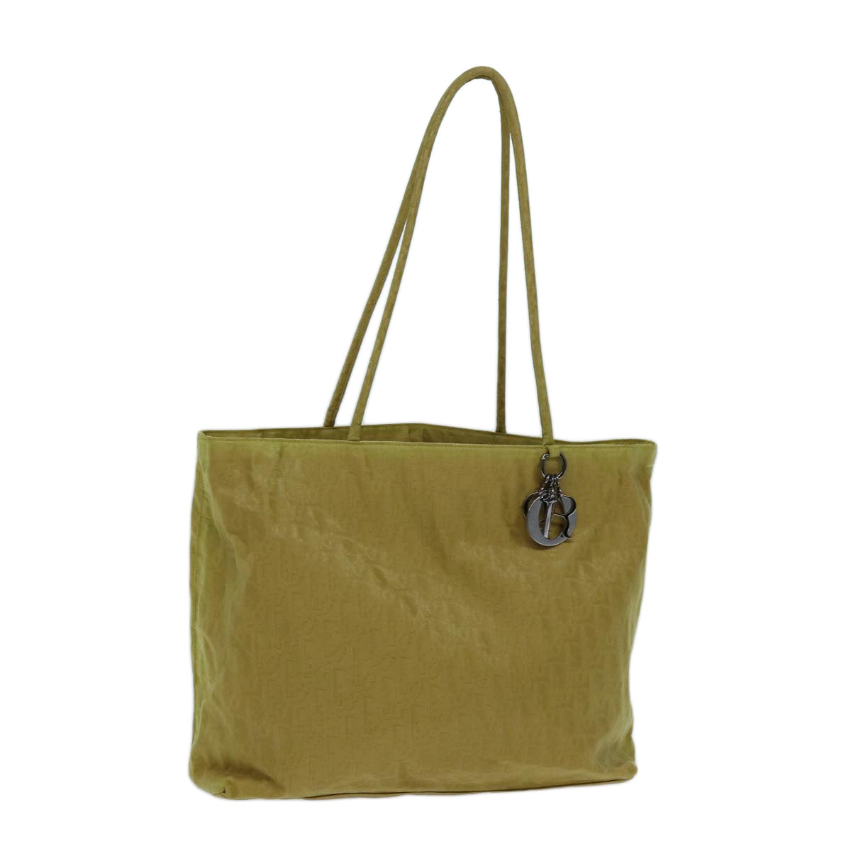 Dior Trotter Yellow Canvas Tote Bag (Pre-Owned)