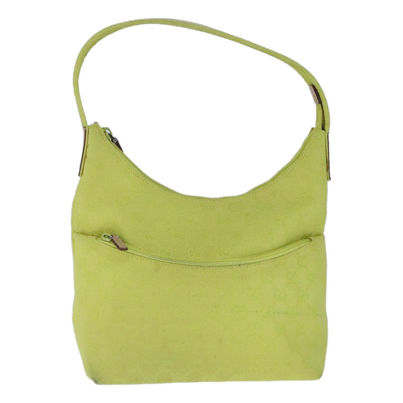 Gucci Hobo Green Canvas Handbag (Pre-Owned)