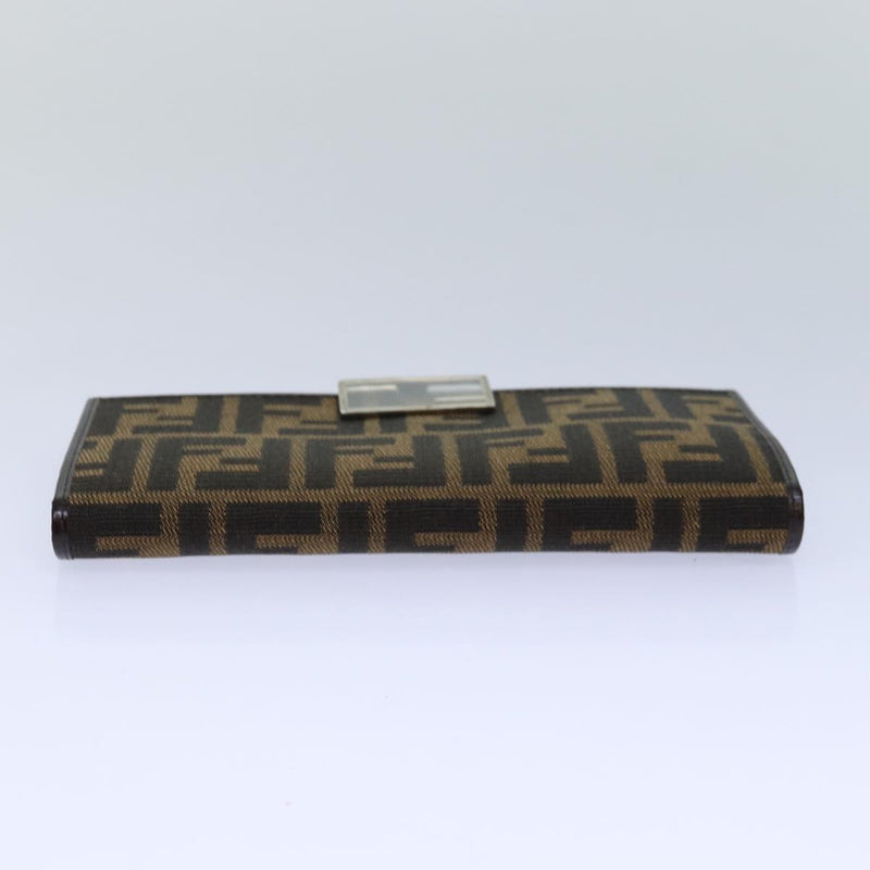 Fendi Zucca Brown Canvas Wallet  (Pre-Owned)