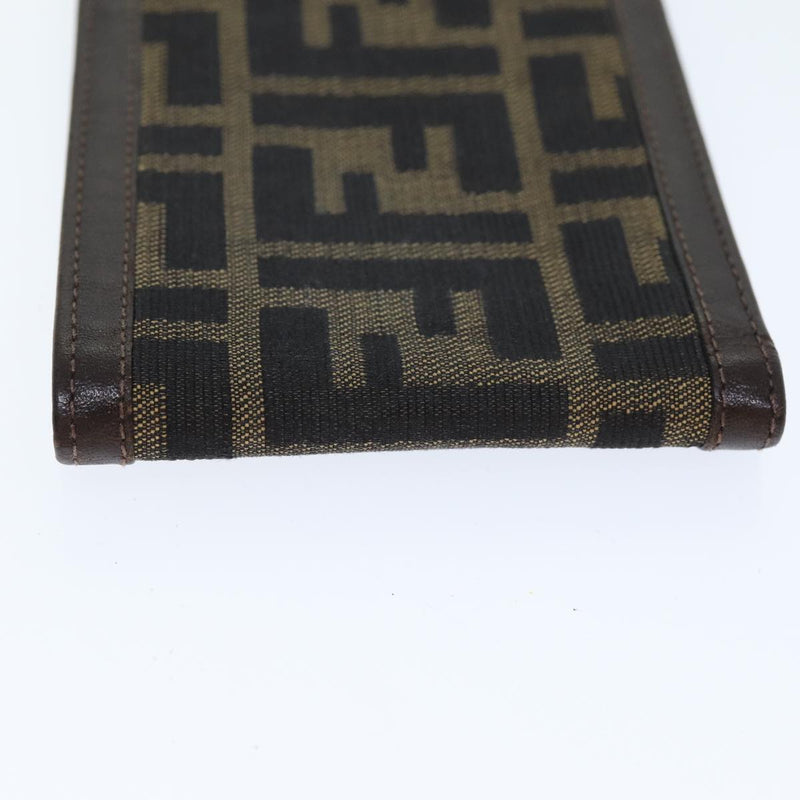 Fendi Zucca Brown Canvas Wallet  (Pre-Owned)