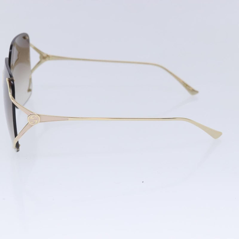 Gucci Sunglasses Brown Metal Glasses  (Pre-Owned)