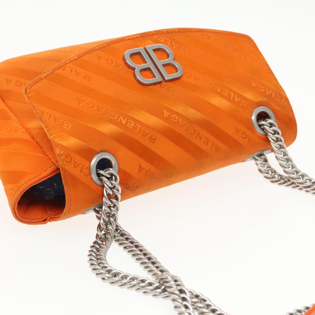 Balenciaga Bb  Chaine Orange Synthetic Shoulder Bag (Pre-Owned)