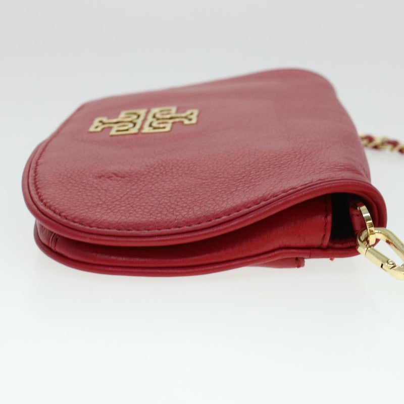 Tory Burch Red Leather Shoulder Bag (Pre-Owned)