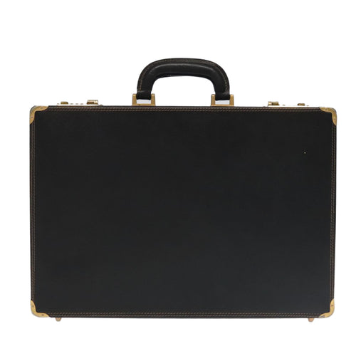 Bally Black Leather Briefcase Bag (Pre-Owned)