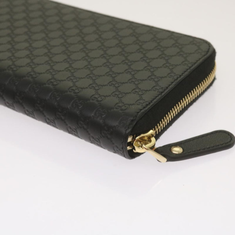 Gucci Guccissima Black Leather Wallet  (Pre-Owned)