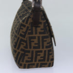 Fendi Mamma Baguette Brown Canvas Shoulder Bag (Pre-Owned)