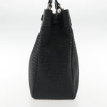 Balenciaga Bb Logo Black Canvas Tote Bag (Pre-Owned)