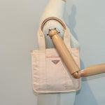 Prada -- Pink Canvas Handbag (Pre-Owned)