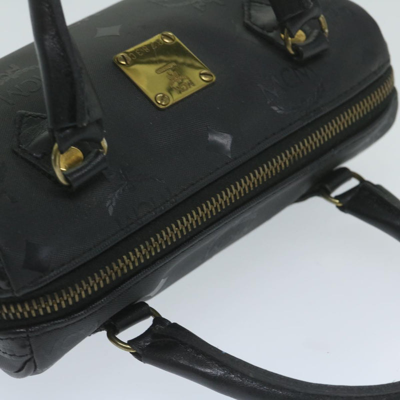 MCM Visetos Black Canvas Handbag (Pre-Owned)