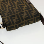 Fendi Brown Canvas Shoulder Bag (Pre-Owned)