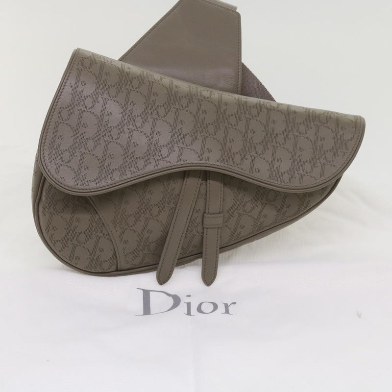 Dior Saddle Beige Canvas Shoulder Bag (Pre-Owned)