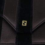 Fendi Pecan Brown Velvet Shoulder Bag (Pre-Owned)