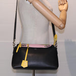 Fendi By The Way Black Leather Handbag (Pre-Owned)