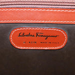 Salvatore Ferragamo Brown Leather Briefcase Bag (Pre-Owned)