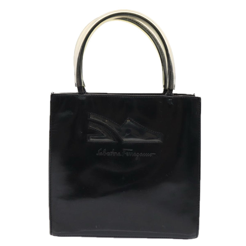 Salvatore Ferragamo Black Leather Handbag (Pre-Owned)