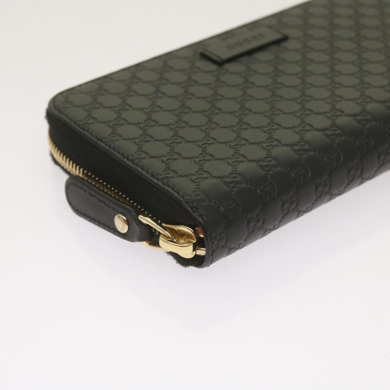 Gucci Guccissima Black Leather Wallet  (Pre-Owned)