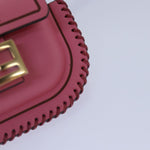 Fendi Baguette Pink Leather Clutch Bag (Pre-Owned)