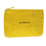 Balenciaga Everyday Gold Leather Clutch Bag (Pre-Owned)