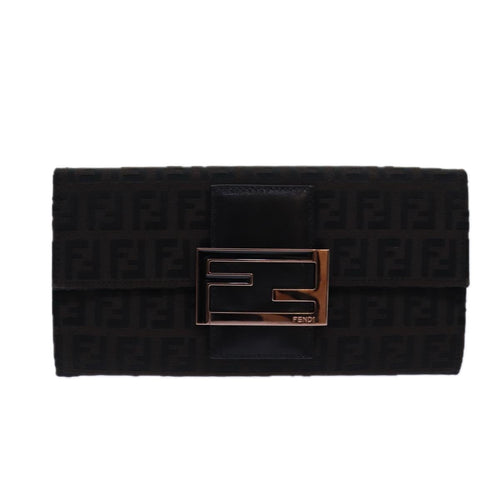 Fendi Brown Canvas Wallet  (Pre-Owned)