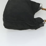 Gucci Bamboo Black Synthetic Shoulder Bag (Pre-Owned)