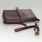 Salvatore Ferragamo Burgundy Leather Shoulder Bag (Pre-Owned)