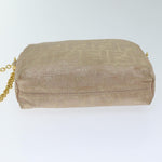 Fendi Zucca Pink Canvas Shoulder Bag (Pre-Owned)