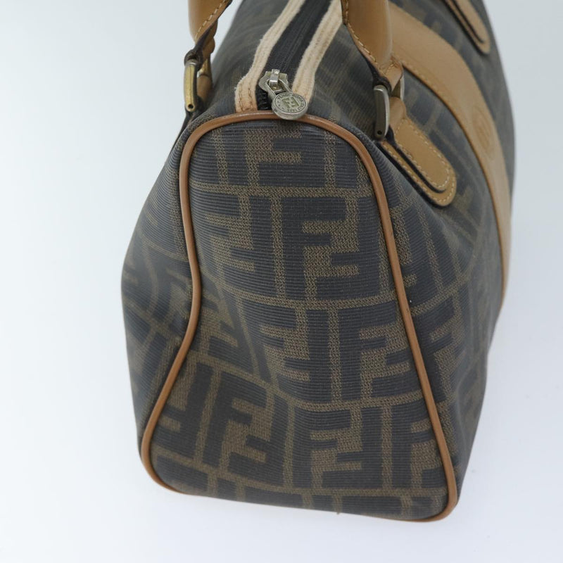Fendi Zucca Brown Canvas Travel Bag (Pre-Owned)