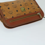 MCM Visetos Stark Brown Canvas Clutch Bag (Pre-Owned)